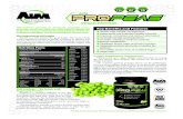 PROTEIN CALORIES g PROPEAS AIM per serving · Research presented in The Protein Book by Lyle McDonald has shown that pea protein is slowly digested, so it helps you feel fuller for