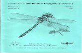 J oumal of the British Dragonfly Society · The lournal of the British Dragonfly Society, published twice a year, contains artides on Odonata that have been recorded from the United