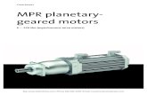 Lenze MPR Planetary Asynchronous Gear Motors · Thegearboxkit Gearedmotor Product MPR050 MPR100 MPR200 MPR300 Motortype Asynchronousservomotor Servomotor 2.0Nm MCA10 4.0-6.3Nm …