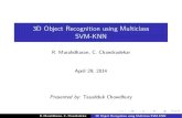 3D Object Recognition using Multiclass SVM-KNNrazencot/MyWeb/docs/... · SVM-KNN For a query, 1.choose a proper distance function d(x,y) for the problem.Typically, d is the Euclidean