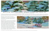 JEANNE MACKENZIE: Winter Landscape Plein Airdanielsmith.com/wp-content/uploads/MacKenzie_WinterWaterSol.pdf · 8 ) The distant cottonwood trees were painted with a thinner paint.
