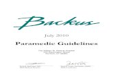 Paramedic Guidelines · paramedic is expected to perform in a reasonable and prudent manner, with due regard and consideration of the reasonably foreseeable consequences of the action