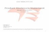 Product Disclosure Statement - ECNTrade · 2016. 1. 30. · 12. WORKING ORDERS ... obtain financial, legal, taxation and other professional advice prior to entering into a Margin