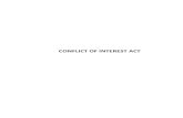 Conflict Of Interest Act · Conflict Of Interest Act CONFLICT OF INTEREST COMMISSIONER Section 1 c t Current to: December 19, 2009 Page 5 c CONFLICT OF INTEREST ACT CHAPTER C-17.1
