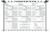 Vampire Character Sheet - Vampire The Masquerade: A Guide Nosferatu Science_____ Name: Player: Chronicle: