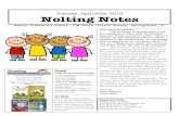 Tuesday, April 30th, 2019 Nolting Notes 4-30-19… · Tuesday, April 30th, 2019 Nolting Notes Dubois Elementary School, 120 South Lincoln Avenue, Springfield, IL walking to the destination.