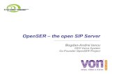 OpenSER – the open SIP Server · • OpenSER is an open source, GPLed SIP server with • High scalability (up to thousands of calls per second of transactional throughput on a