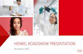 HENKEL ROADSHOW PRESENTATION...Aug 11, 2020  · Henkel Roadshow Presentation August 2020 Consumer business market positions in active markets. 5 Western Europe 30% North America 26%