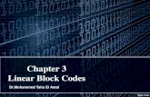 Chapter 3 Linear Block Codessite.iugaza.edu.ps/mtastal/files/ch3new2016Full.pdfSystematic codes • Any linear block code can be put in systematic form • It is referred as linear