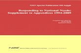 Responding to national needs: supplement to appendices ......FOREWORD This Supplement to Appendicesis a continuation of the data collected in the appendices of NIST Special Publication