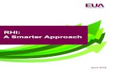 RHI: A Smarter Approach - EUA · At present, the Renewable Heat Incentive (RHI) is the primary policy mechanism that DECC have implemented in order to achieve the 2020 heat target.