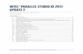 InÉel® Parallel SÉÊdIo Xe 2017 ÊPdaÉe 2 · Intel® Parallel Studio XE 2017 Update 2 for Windows* and Linux* Release Notes 1 InÉel® Parallel SÉÊdIo Xe 2017 ... please read