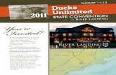 2011 - Ducks Unlimited Carolina... · 2011 N s d. t . g. 3. e! You are cordially invited to attend . the 2011 Ducks Unlimited State Convention being held August 11 – 13 at the beautiful
