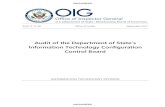 Audit of the Department of State's Information Technology ... · Information Technology Division . Audit of the Department of State’s Information Technology Configuration Control