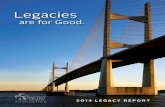 Legacies · 2016. 4. 4. · Legacies are for Good. 2014 Legacy RepotR. Mission Baptist Health Foundation, Inc., supports the health system’s mission through philanthropy and stewardship