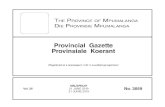 Provincial Gazette Provinsiale Koerant · 6/21/2019  · lekwa local municipality no.3059 17 notice of application for the establishment of a township in terms of section 59 of the