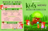E11911 AH KidsMenu A5 4pp PRF5 - Argyll Holidays ... MAINS i 5.95 PICK â€کNâ€™ MIX MEAL DEAL MAIN MEALS