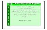 University of Nigeria · Author EYO, Joseph Effiong PG/PhD/89/8869 Title Morphometric And Cytogenetic Variations Among Clarias Species (Clariidae) In Anambra River, Nigeria ... S