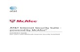 AT&T Internet Security Suite - powered by McAfee...Chapter 4 Finish Installation 134. Finish Installation The AT&T Internet Security Suite, powered by McAfee, should now be installed