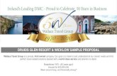 DRUIDS GLEN RESORT & WICKLOW SAMPLE PROPOSALs Glen... · Wallace Travel Group is a private, Irish owned company.Our goal is to listen to and understand all our clients’ needs and