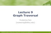 Lecture 9 Graph Traversal - KOCWcontents.kocw.net/KOCW/document/2015/sungkyunkwan/suhuiseon… · SWE2004: Principles in Programming | Spring 2014 | Euiseong Seo (euiseong@skku.edu)