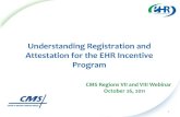 EHR Incentive Program Registration - North Dakota · 26/10/2011  · Use certified EHR technology • Be a Meaningful User • You have to successfully demonstrate "meaningful use"