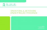 INSTALLATION INSTRUCTIONS - SEES, Incseesinc.com/wp-content/uploads/2017/05/SHE-Installation-Intructions.pdf · Unistrut before placing the next piece of rail. For fitting purposes
