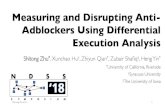 Measuring and Disrupting Anti- Adblockers Using ... · Measuring and Disrupting Anti-Adblockers Using Differential Execution Analysis Shitong Zhu*, Xunchao Hu†, Zhiyun Qian*, Zubair