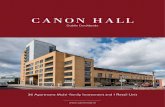 CANON HALL… · Canon Hall, Church Street East, Dublin 3. MODERN ONE & TWO BED APARTMENTS RETAIL UNIT 27x 9x 2 BED APARTMENTS 1 BED APARTMENTS 2008 COMPLETED 34 CURRENT INCOME E522,720