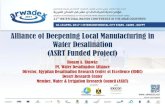 Alliance of Deepening Local Manufacturing in Water ...exicon.website/.../003_Presentation_Hosam_Shawky.pdf · Hosam A. Shawky PI, Water Desalination Alliance Director, Egyptian Desalination