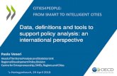CITIES4PEOPLE: FROM SMART TO INTELLIGENT CITIES · 2 1. The EC-OECD city definition 2. The OECD Metropolitan databases 3. Evidence on OECD cities OUTLINE
