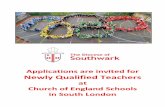Applications are invited for Newly Qualified Teachers · Christ Church C of E Primary School VA Shooters Hill Eltham C of E Primary School VA Eltham St Alfege with St Peter's C of