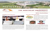 News Letter Month of September 2018 - The NorthCap University · 2019. 4. 23. · Vol. 83 September 2018 (For internal circulation only) THE NORTHCAP UNIVERSITY NCU Activities Newsletter