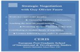 Strategic Negotiation - Cerisceris.be/Moodle_Data/PDF/Readings/Faure-3Days... · Strategic Negotiation with Guy Olivier Faure Contribut CERIS European Post-Graduate School of International