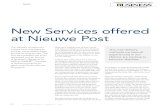 New Services offered at Nieuwe Post - mvmm · postal services, like Nieuwe Post, must change with the times to keep up with consumer demand. Eventually, Nieuwe Post wants to be the