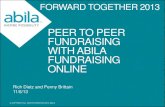 Peer to peer fundraising with abila fundraising online · Abila Fundraising 50, Abila Fundraising Online, and Abila Grant Management. Penny has 14 years experience working with nonprofits