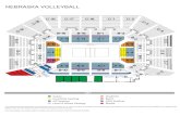 NEBRASKA VOLLEYBALL - Amazon Web Services€¦ · NEBRASKA VOLLEYBALL *Due to NCAA Tournament specifications, any seats located in rows 1-5 of sections A1, A7, A8 and A14 will not