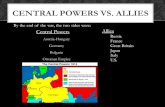 CENTRAL POWERS VS. ALLIES€¦ · 1914 - Stalemate along the border of France This was the Western Front THE WESTERN FRONT. Germany’s plan to win the war It was: Germany planned