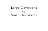 Large Deviations vs. Small Deviations Small deviations vs. large deviations 4. Large and small deviations
