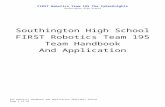 testingforrobotics.files.wordpress.com€¦  · Web viewFIRST Robotics Team 195 The CyberKnights. Southington High School. SHS Robotics Handbook and Application 2016/2017 Season