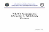 VHF/UHF Narrowbanding Information for Public Safety Licensees · 2018. 4. 2. · 512 MH (UHF) b d 33 z an s What is required? ... re eve conges on n an resu n ncrease channel availability