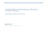 Database Best Practices - admhelp.microfocus.com€¦ · This guide provides best practices for implementing Application Lifecycle Management (ALM). Following these best practices