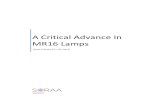 A Critical Advance In MR16 Lamps - SoraaLED lamps produce light differently than haloge n lamps. Halogen MR16 lamps tend to emit light almost perfectly relative to the reference standard