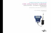 VelociCalc Air Velocity Meter Model 9565 Series …...d. Parts repaired or replaced as a result of repair services are warranted to be free from defects in workmanship and material,