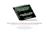 The Hacker’s Underground Handbook€¦ · 1 The Hacker’s Underground Handbook . Learn What it Takes to Crack Even the Most Secure Systems . By: David Melnichuk .