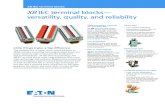 XB IEC terminal blocks - versatility, quality, and reliability€¦ · XB IEC terminal blocks will fill your basket of reliable qual-ity solutions for your business. International