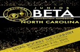 JUNIO R BETA · E MONDAY, FEBRUARY 9, 2015! 8:00 AM - 9:00 AM! Songfest Preliminaries 9:00 AM - 1:00 PM! Special Talent Preliminaries 9:00 AM - 10:00 AM Meeting with State Sponsor