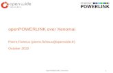 openPOWERLINK over Xenomai · 2016. 7. 6. · OpenPOWERLINK / Xenomai 2 $ whoami Free software enthusiast since 1989 Linux user since 1992 Author of 4 editions of « Linux embarqué