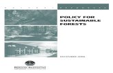 POLICY FOR SUSTAINABLE FORESTS - WA - DNR · PROJECT TEAM Clay Sprague, Project Manager Farra Vargas, Assistant Project Manager ... Gretchen Nicholas, Division Manager Art Tasker,