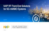NXP RF Front-End Solutions for 5G mMIMO Systems...5G mMIMO Solutions Highlights •Full RF Integration •Small form factor •Wide range of power and frequency variants •Footprint